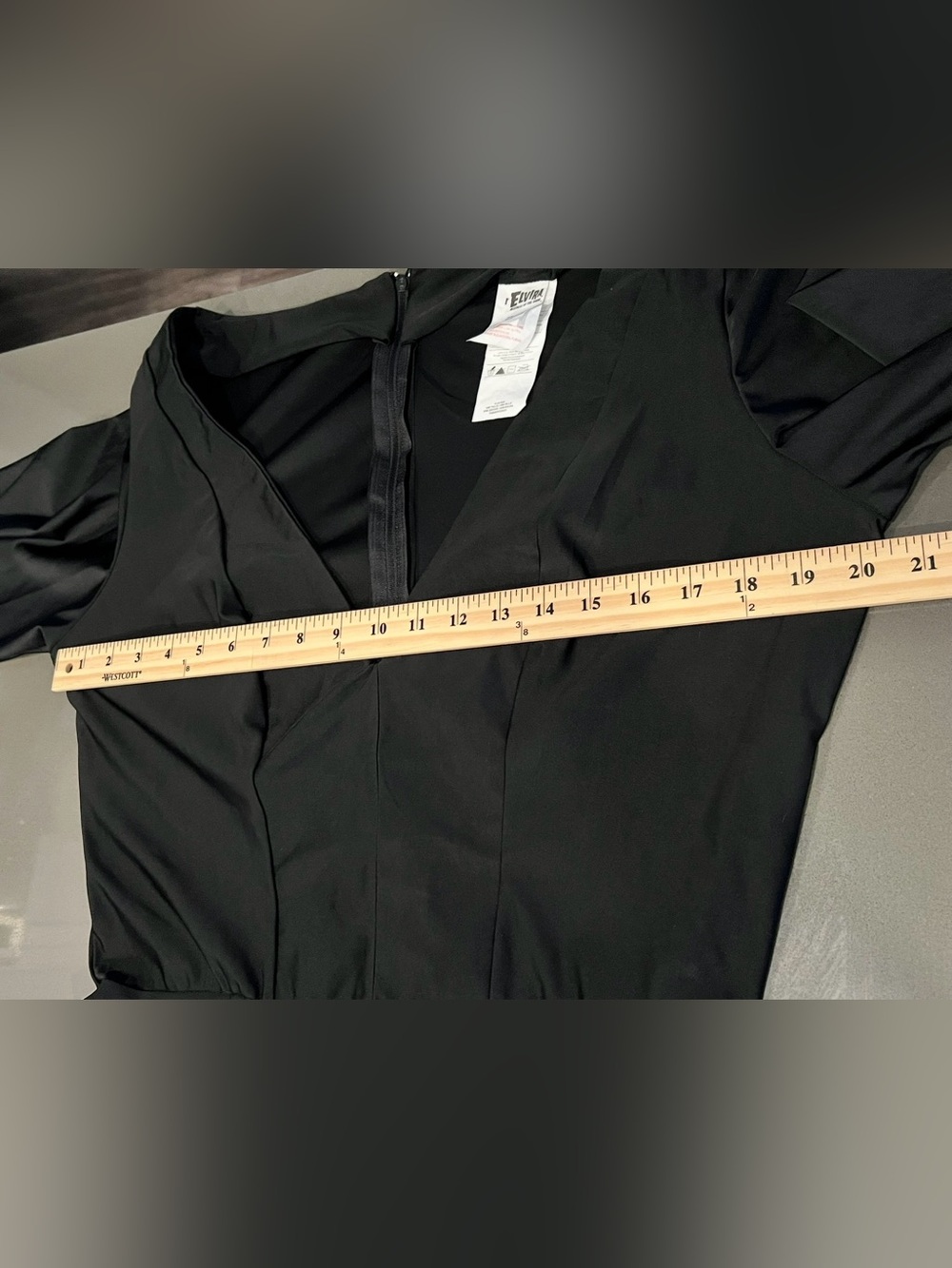 Elvira Mistress of the Dark Halloween Cosplay Costume Plus Size 1X Dress Only - Picture 7 of 8